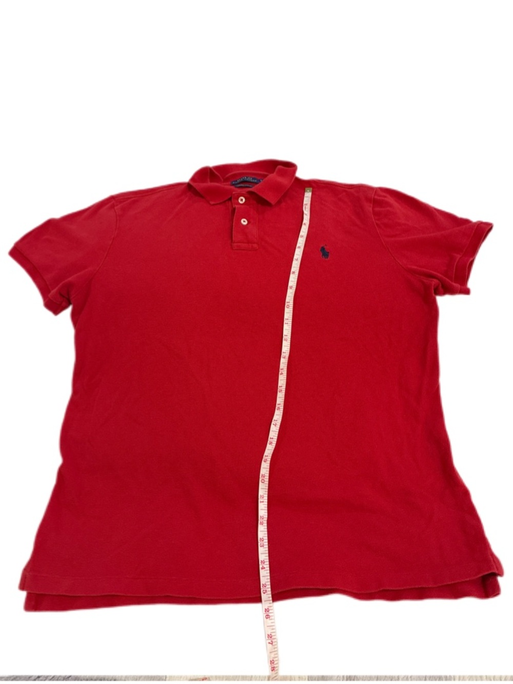 Polo by Ralph Lauren Red Short-Sleeve Polo with Navy Logo